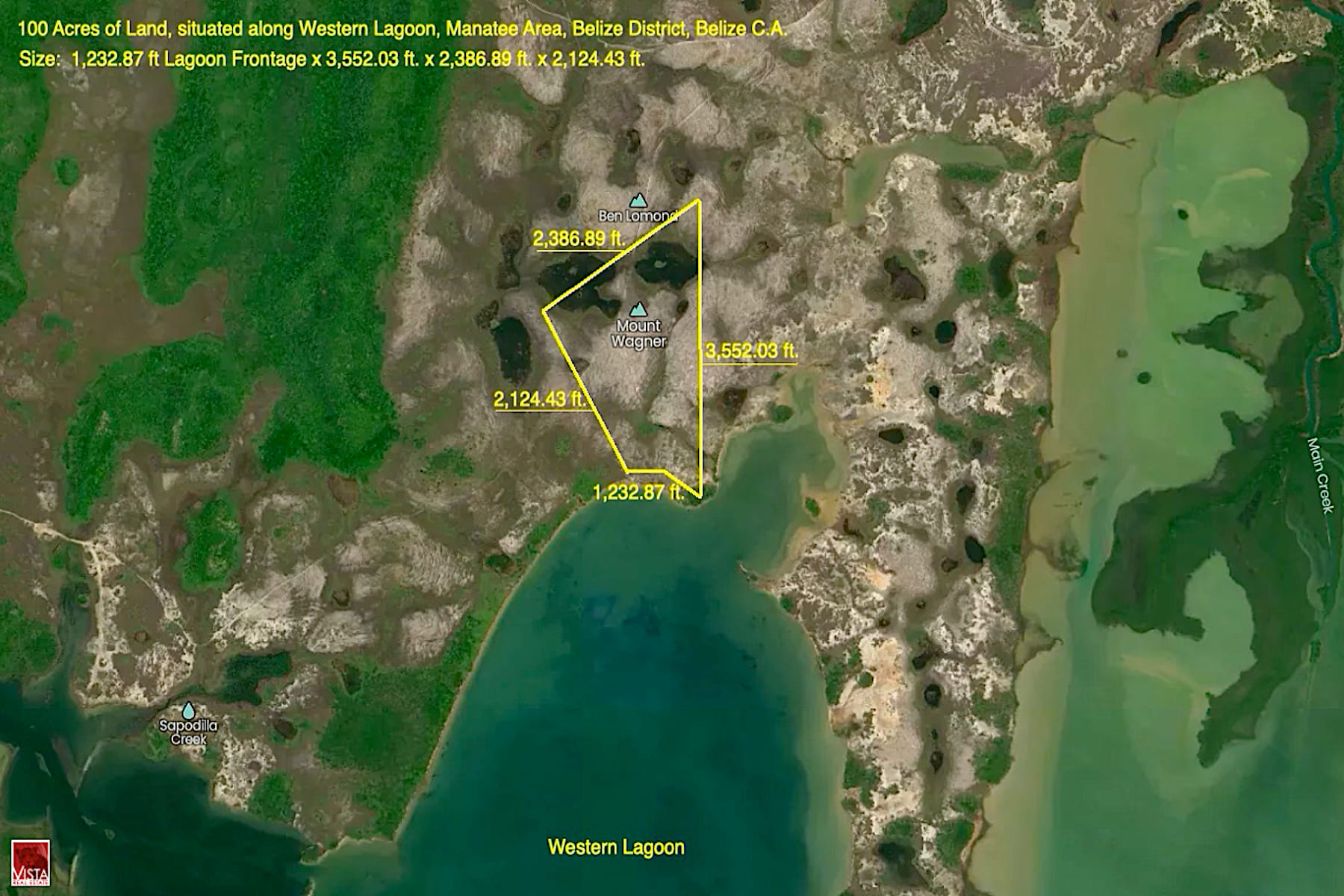 100 Acres with over 1,200 ft of Waterfront, Mountain Views & Coastal Plains • Vista Real Estate